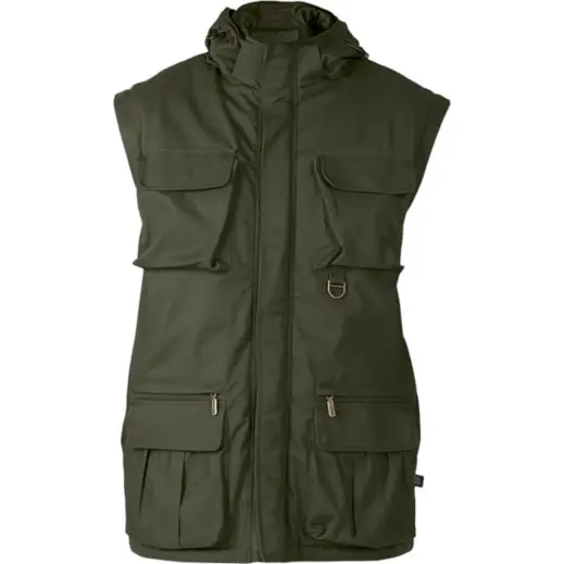 Mens Heritage 2-In-1 Hunters Jacket Olive Front Sleeveless